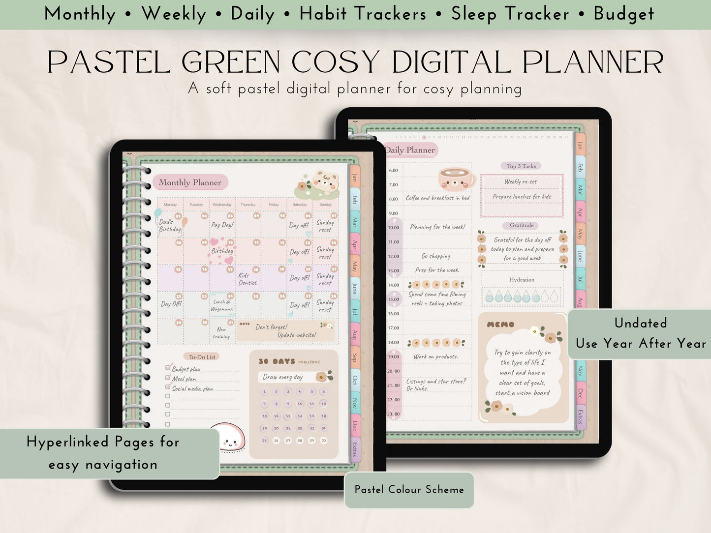 Pastel Personal Planner (Undated)
