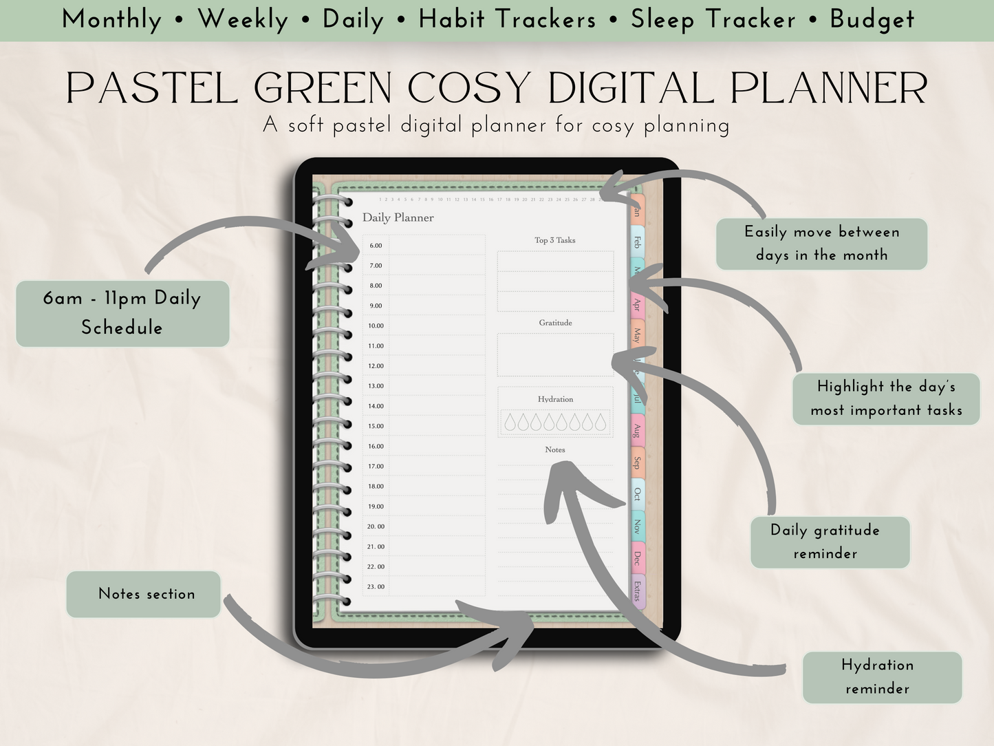 Pastel Personal Planner (Undated)